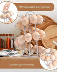 Countertop Freestanding Wire Spiral Egg Skelter / Holder