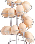 Countertop Freestanding Wire Spiral Egg Skelter / Holder