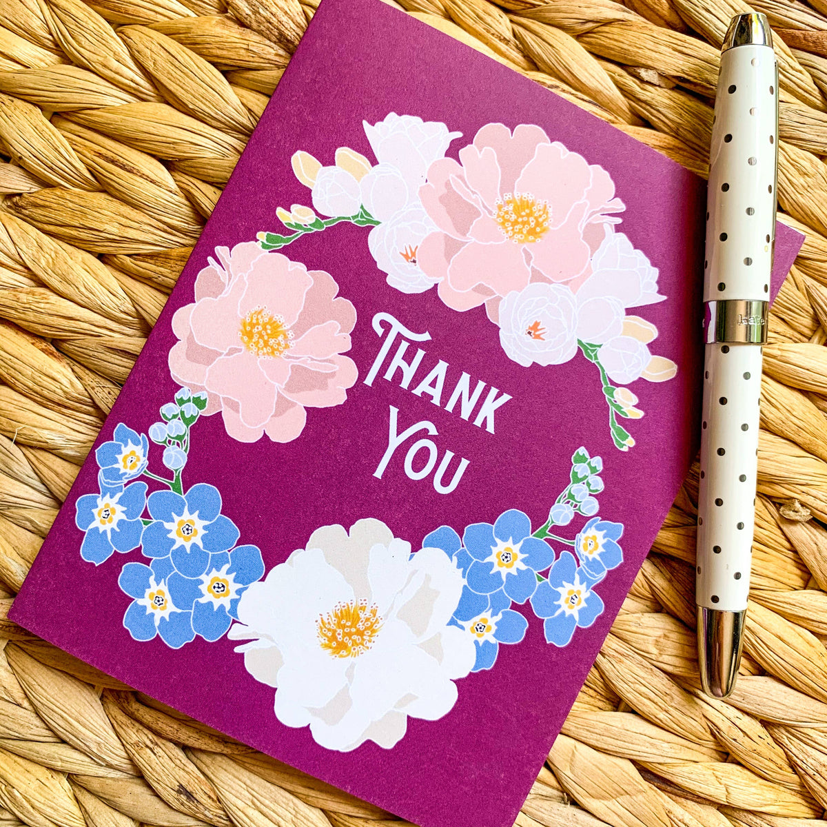 Thank You - VWMT Floral Greeting Card