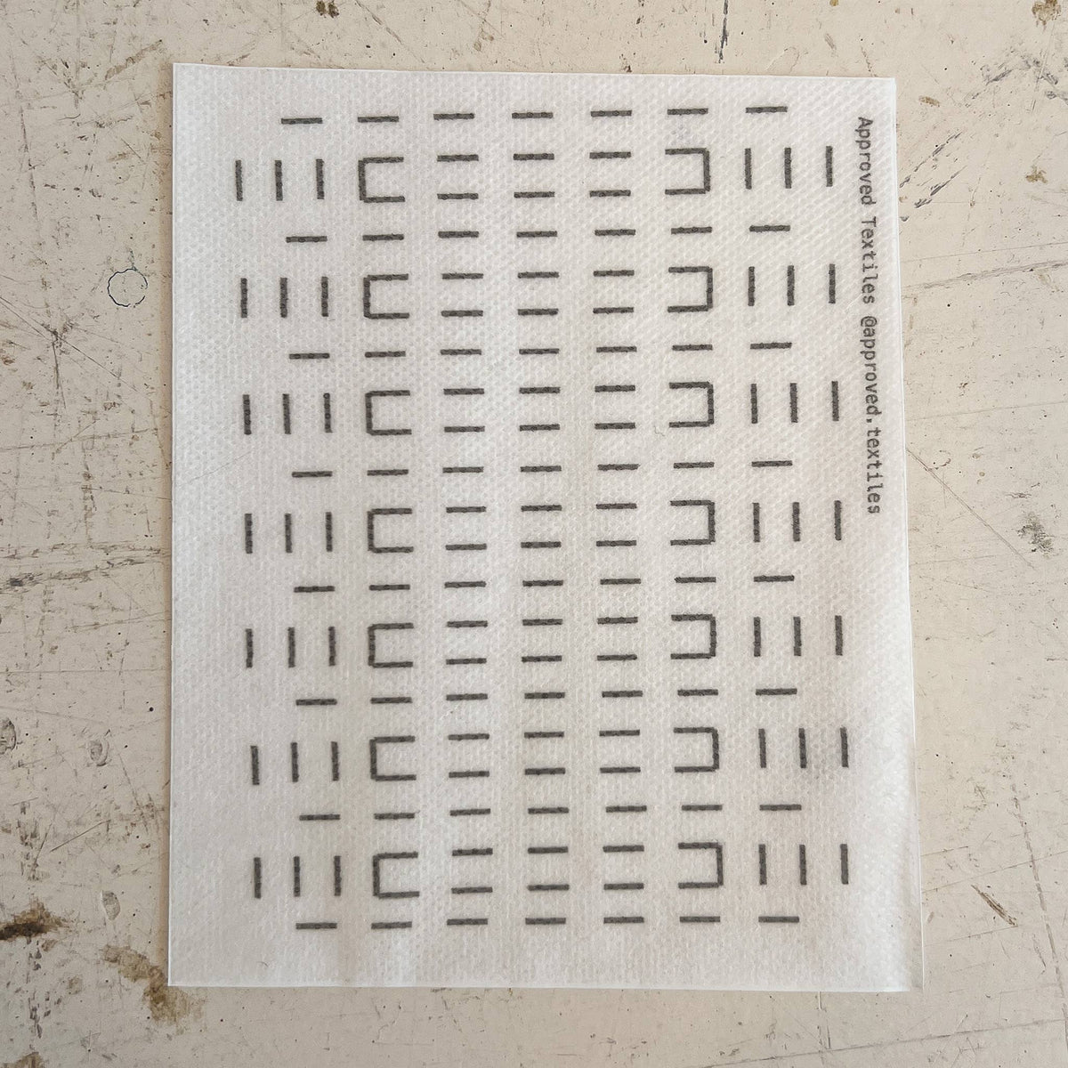 Large Squares - Minimal Mending + Embellishment Transfer