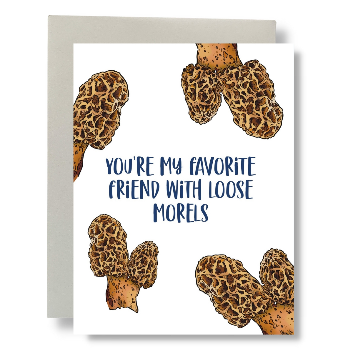 Loose Morels Greeting Card