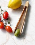 Olive Wood Small Olive Tongs 7"