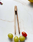 Olive Wood Small Olive Tongs 7"