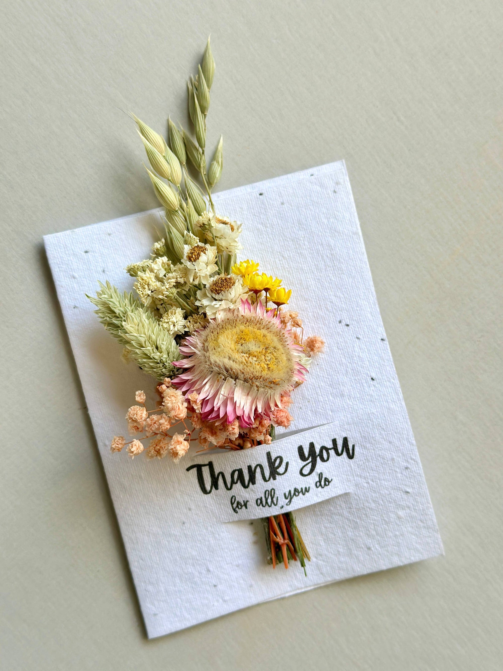 Thank You | Wildflower Seed Card + Tiny Bouquet