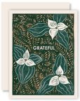 Grateful (Trillium) Gratitude Card