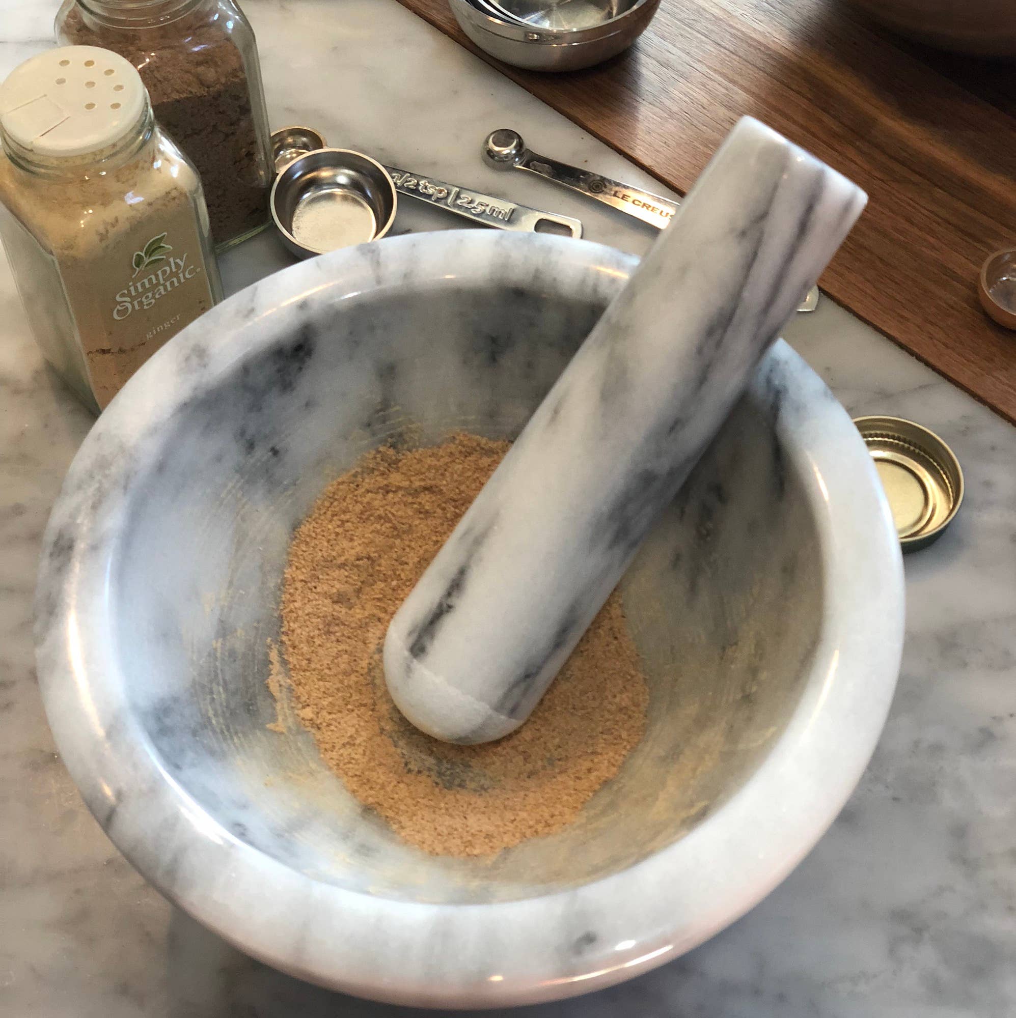 Large Marble Mortar and Pestle