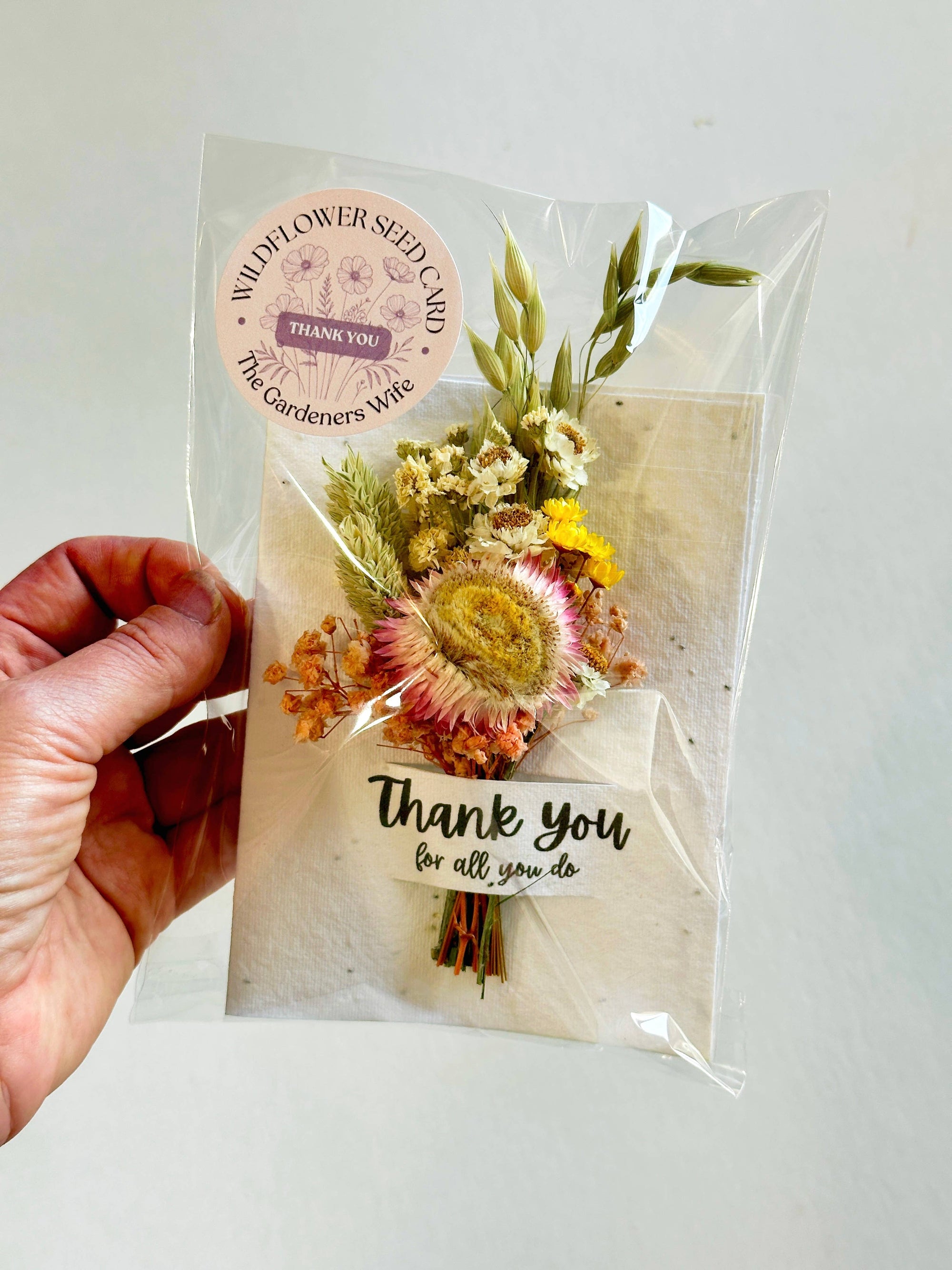 Thank You | Wildflower Seed Card + Tiny Bouquet