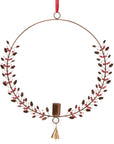 Winterberry Hanging Holiday Candle Wreath