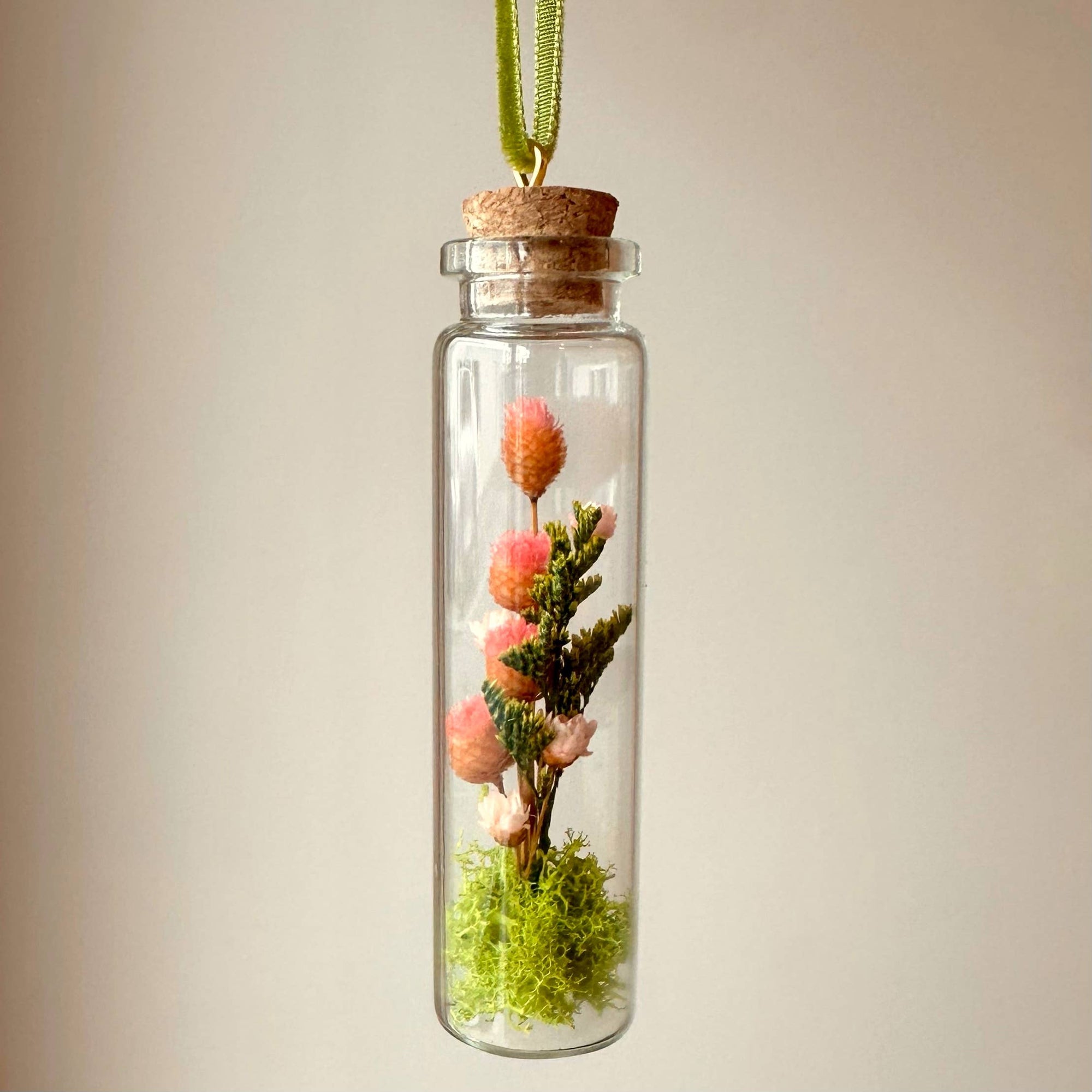 Mix Wildflower Terrarium Christmas Ornament