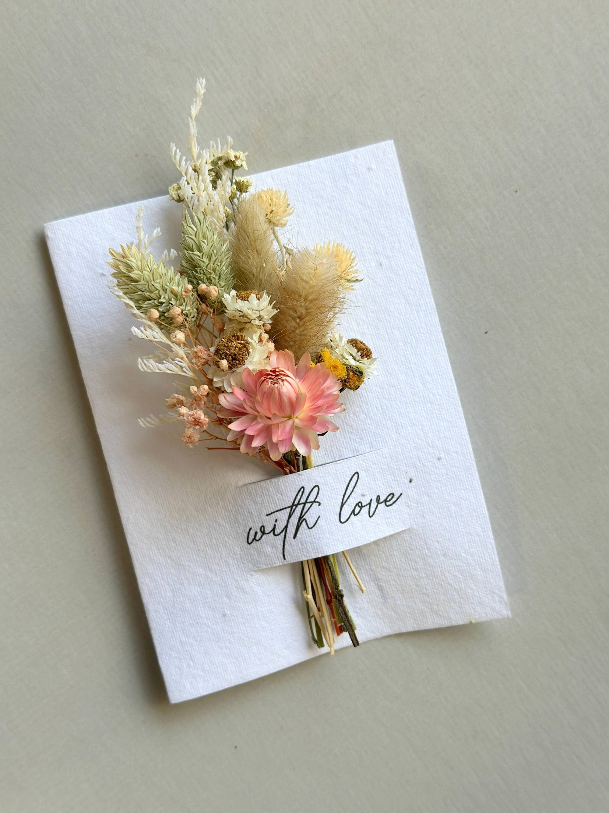 With Love | Wildflower Seed Card + Tiny Bouquet