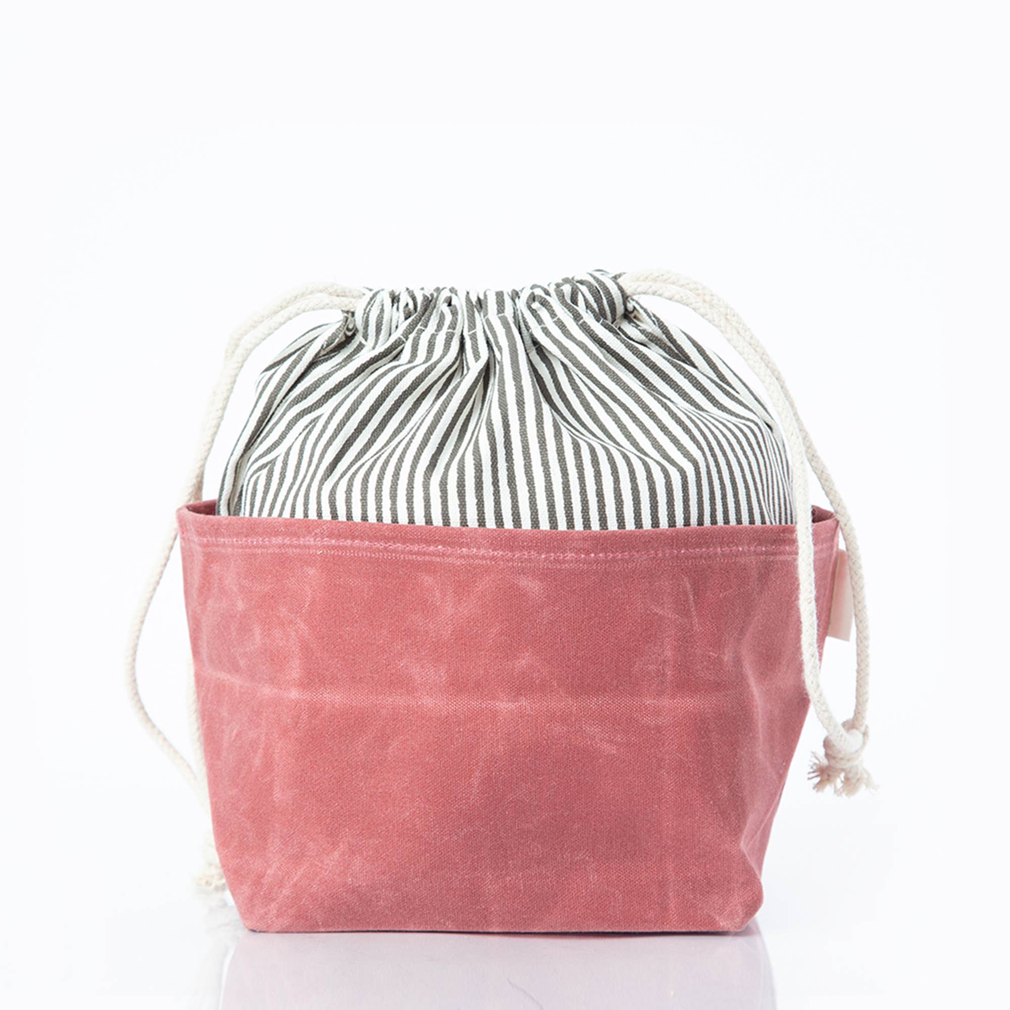 Stylish Waxed Canvas Bin - Medium