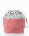 Stylish Waxed Canvas Bin - Medium