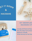 Snowflake Ornament Macrame Kit