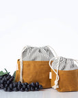 Stylish Waxed Canvas Bin - Medium