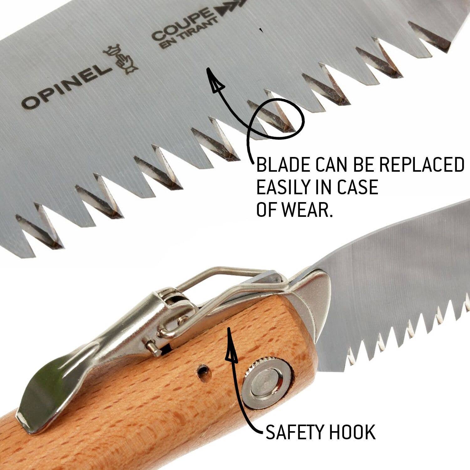 Details of Opinel blades