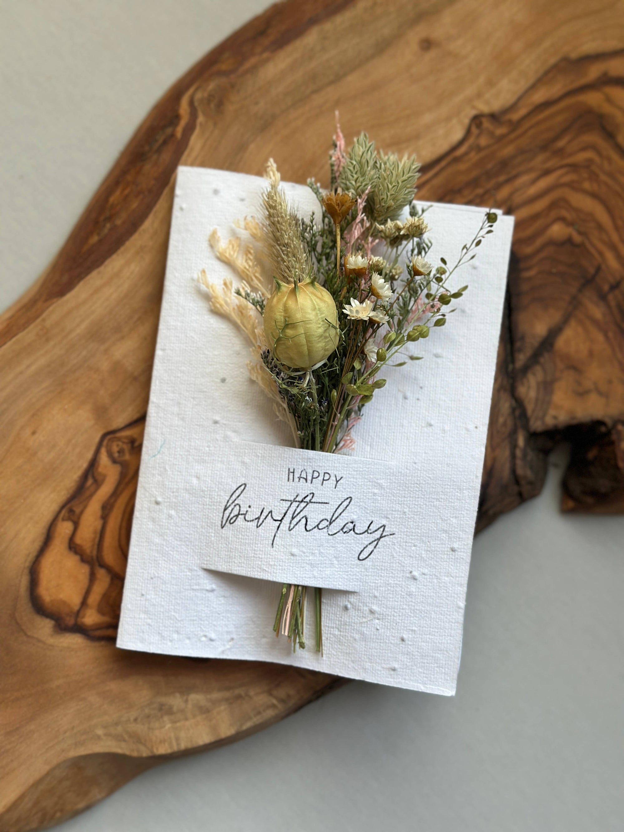 Happy Birthday | Wildflower Seed Card + Tiny Bouquet