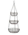 Chicken Wire Hanging Basket - Bronze