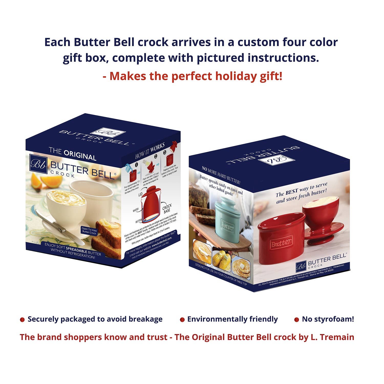 French Butter Bell - Le Bistro Gold Trim