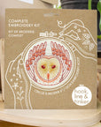 Barn Owl Complete Embroidery Kit