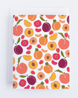 Stone Fruit and Strawberries Greeting Card