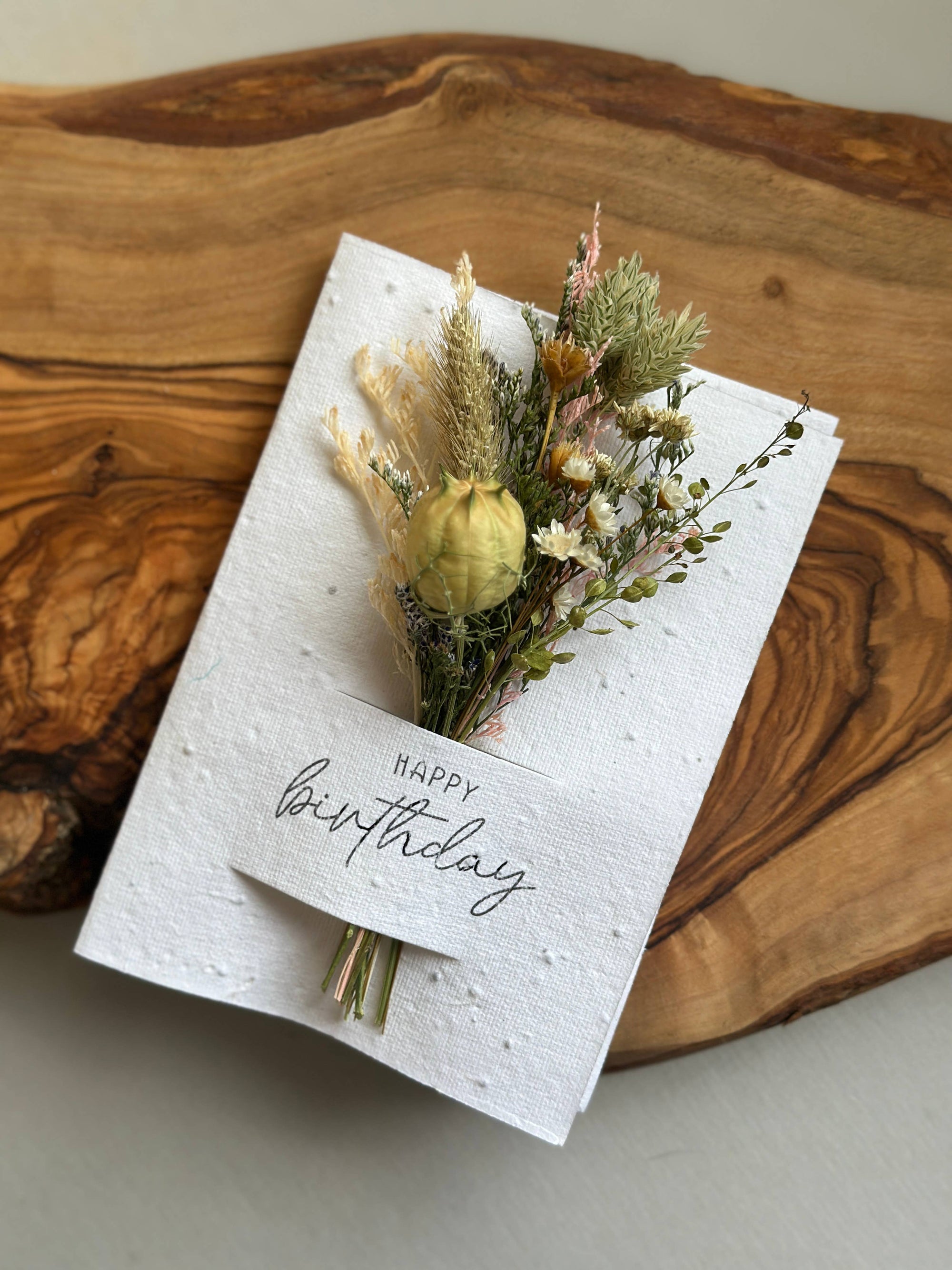 Happy Birthday | Wildflower Seed Card + Tiny Bouquet