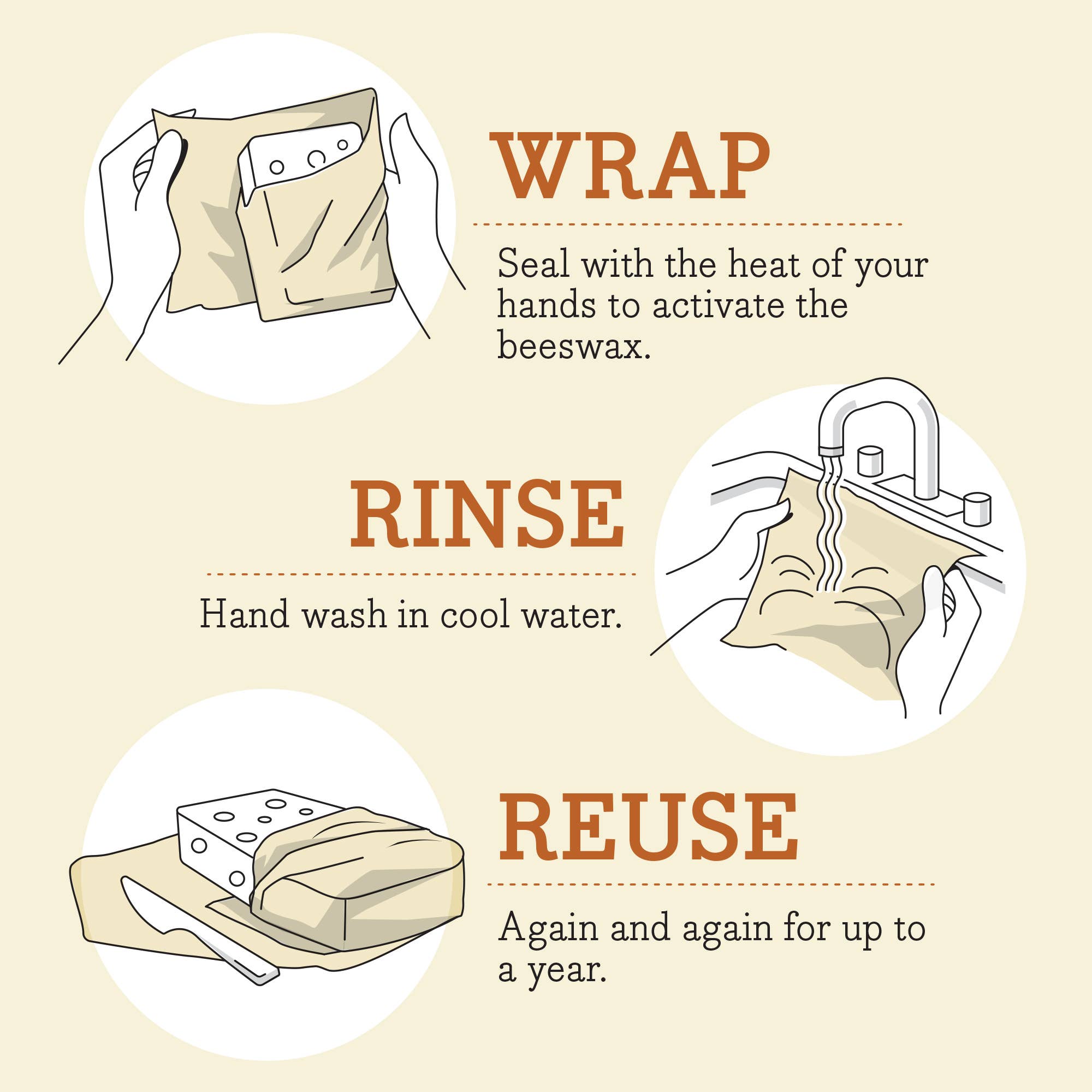 Bee's Wrap - Cut-to-Size Roll - Vegan