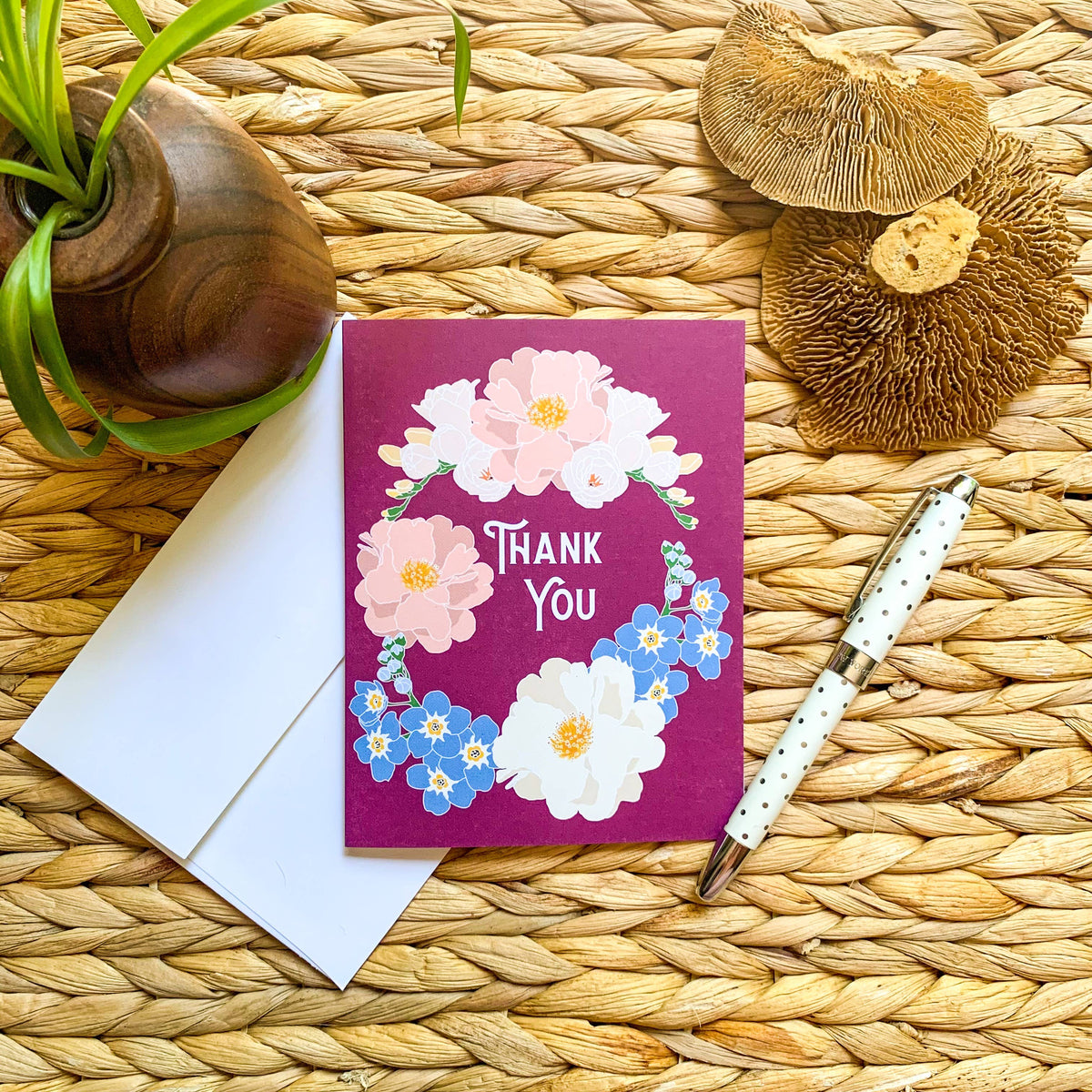 Thank You - VWMT Floral Greeting Card
