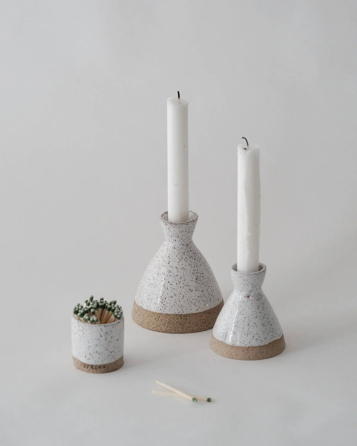 Artisanal Handmade Ceramic Candle Taper Holder