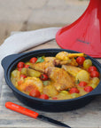 Chasseur Enameled Cast Iron Tajine with Ceramic Lid 12