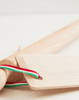 Italian Beechwood Rolling Pin and Dough Scraper Set