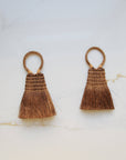 Mini Palm Fiber Brush with Handle
