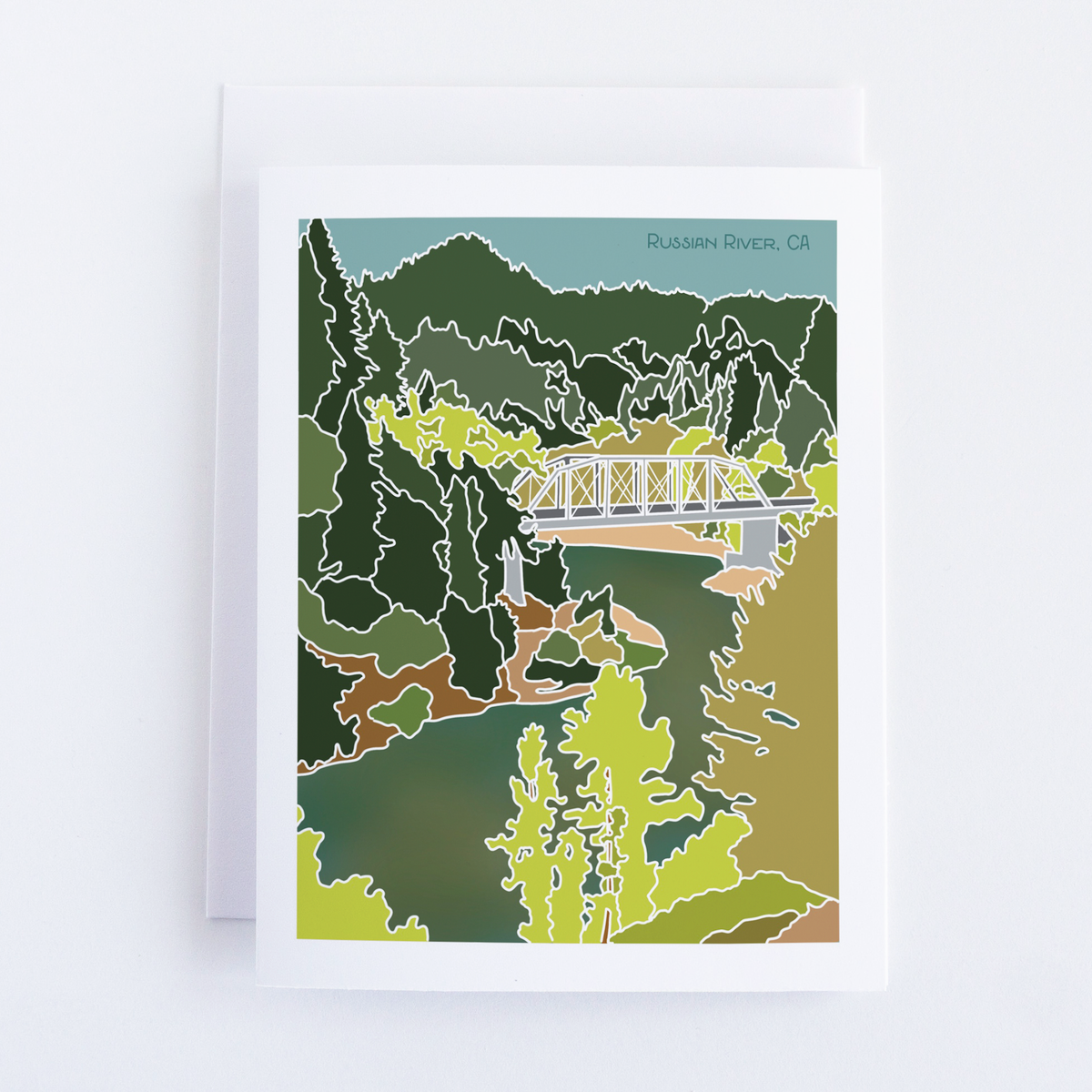 Russian River Greeting Card