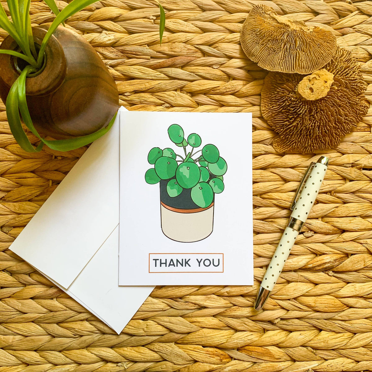 Thank You - Pilea Greeting Card