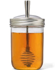 Honey Dipper Lid for Wide Mouth Mason Jar
