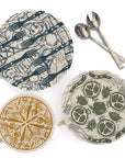 Cotton Dish Covers - Farm to Table - Set of 3 Round Variety Pack