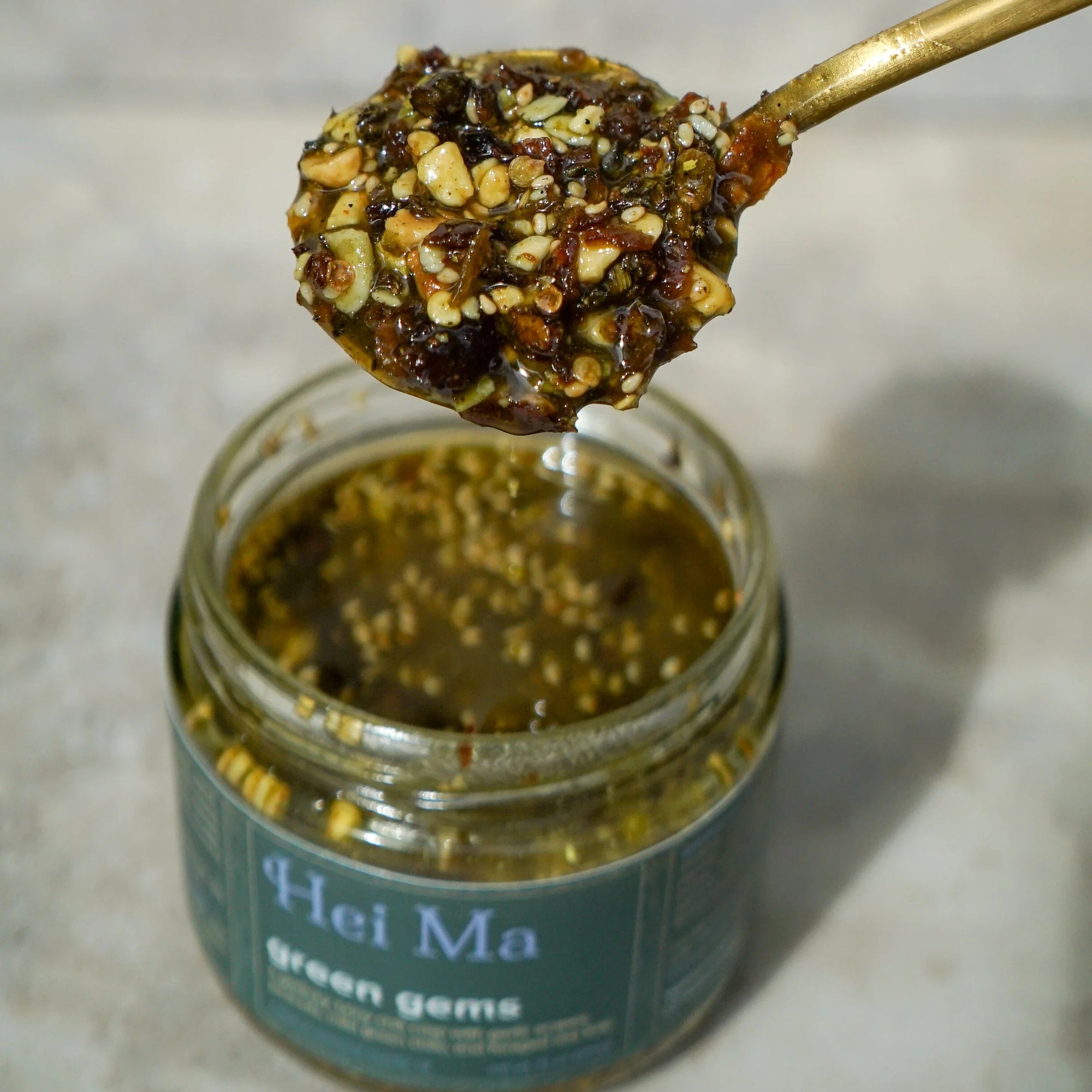 Hei Ma Green Gems Chili Crisp
