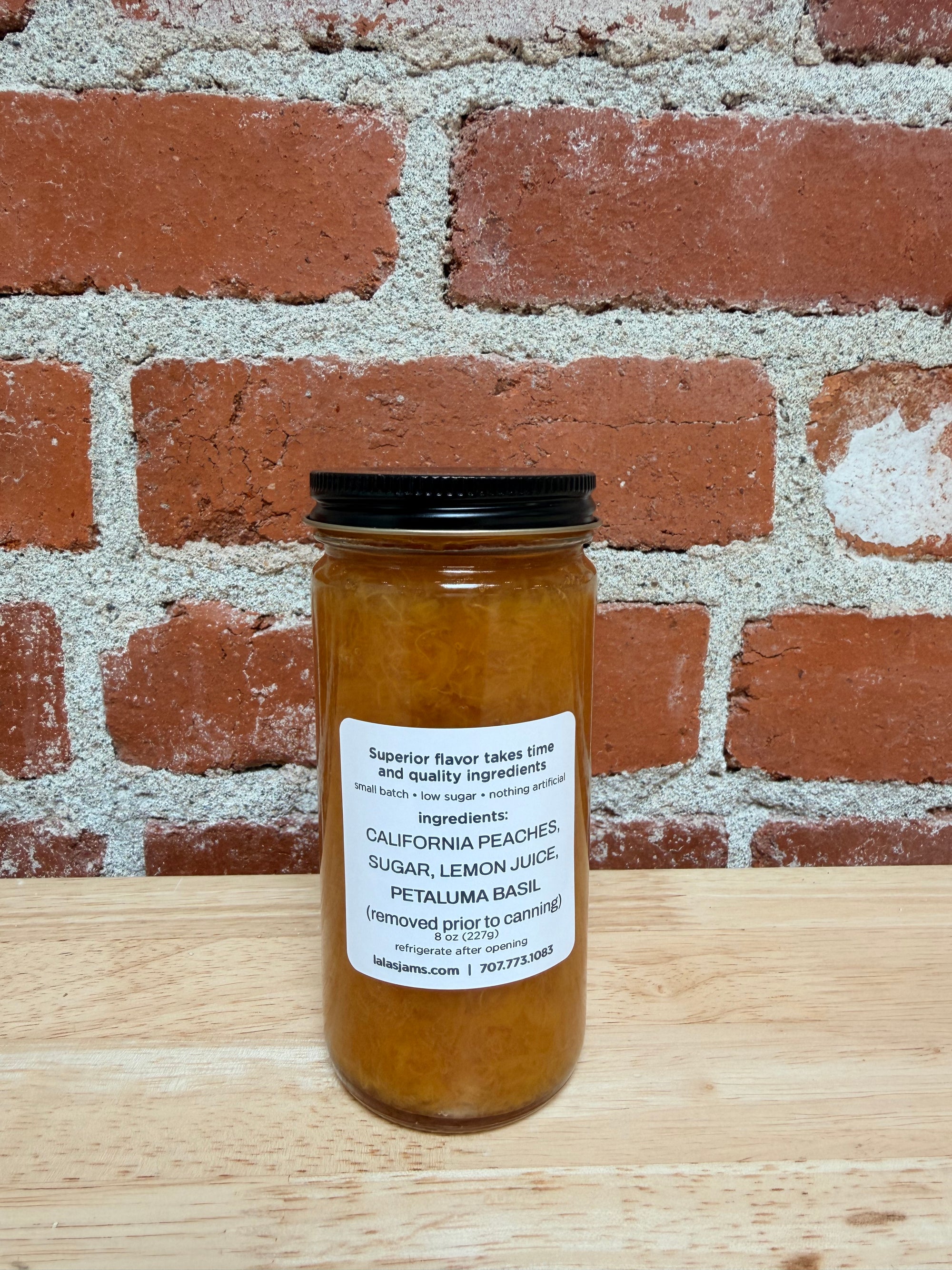 Lala's Peach Basil Jam