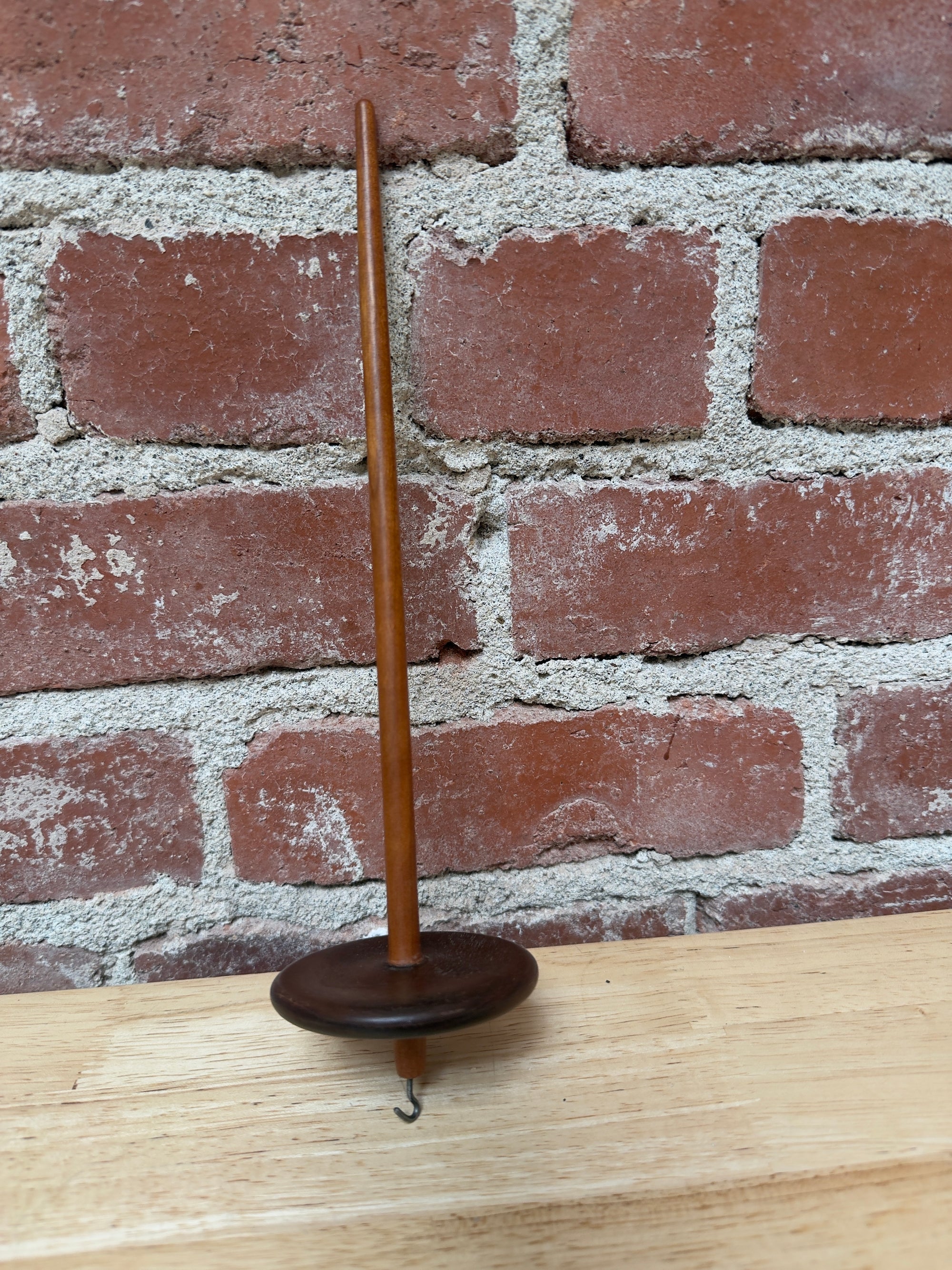 Handmade Local Harwood Top Whorl Drop Spindle