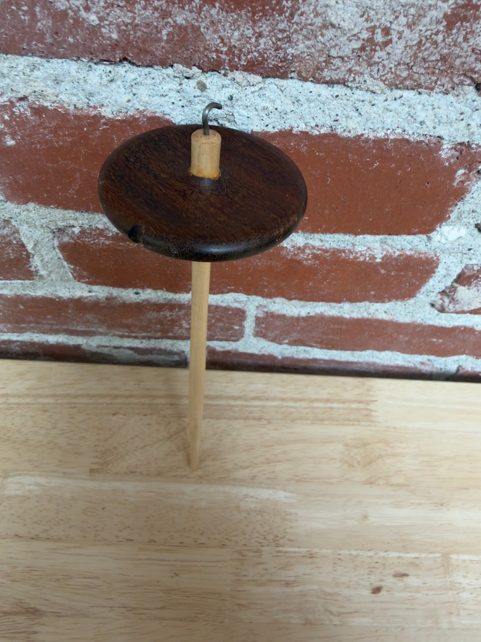 Handmade Local Harwood Top Whorl Drop Spindle