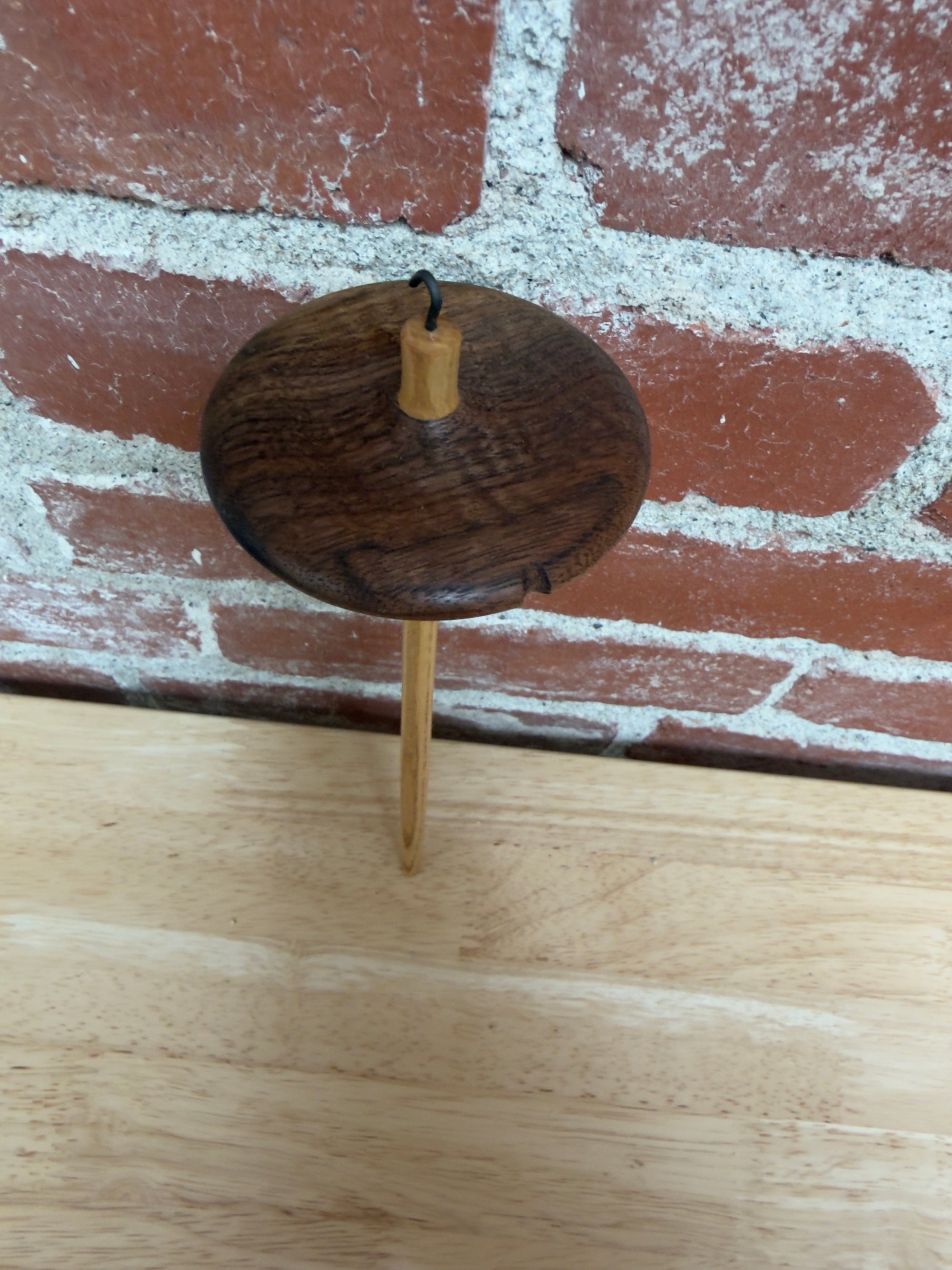 Handmade Local Harwood Top Whorl Drop Spindle