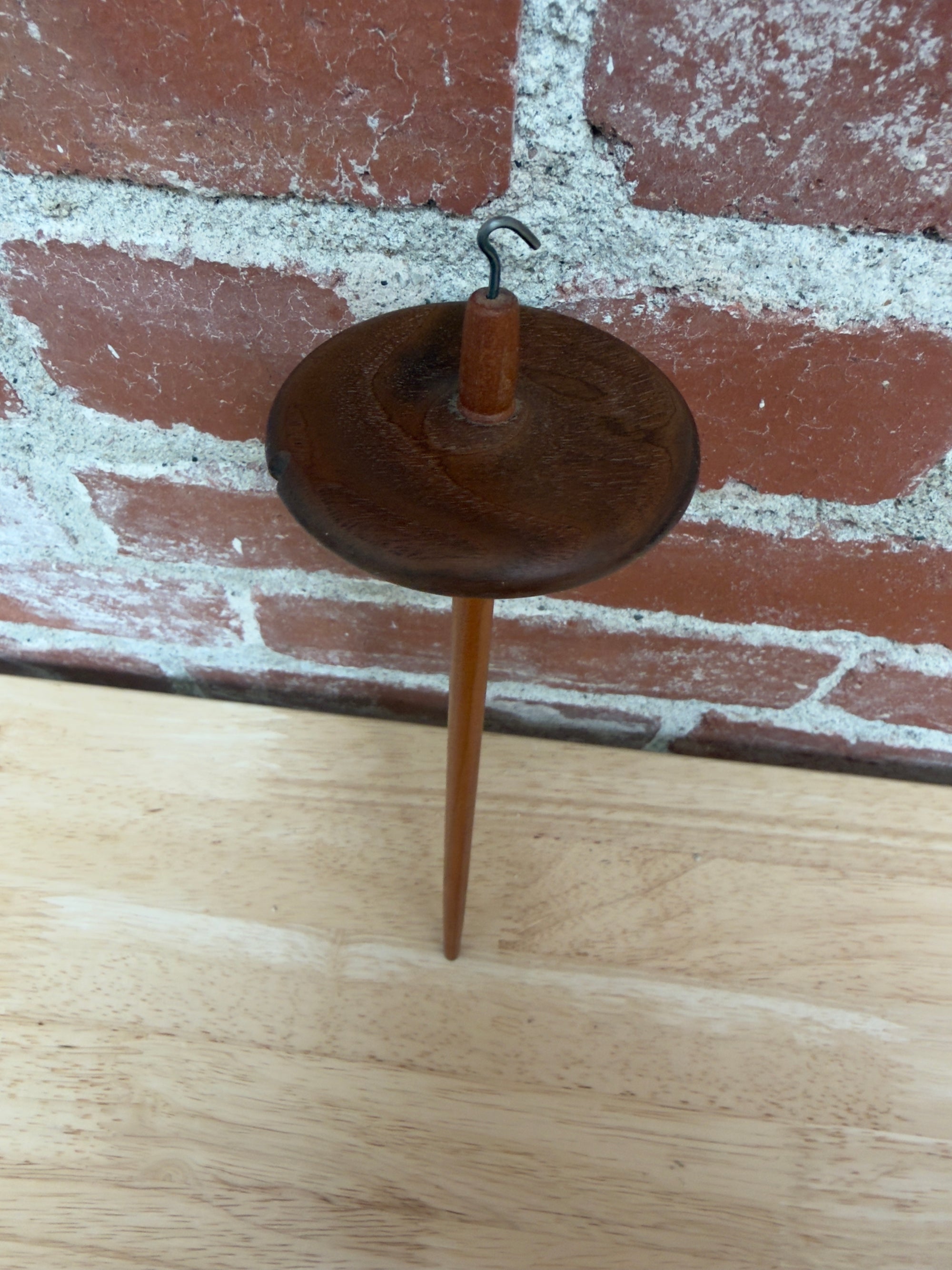 Handmade Local Harwood Top Whorl Drop Spindle