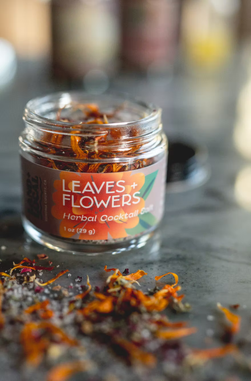 Leaves &amp; Flowers Finishing Salt | Land + Local