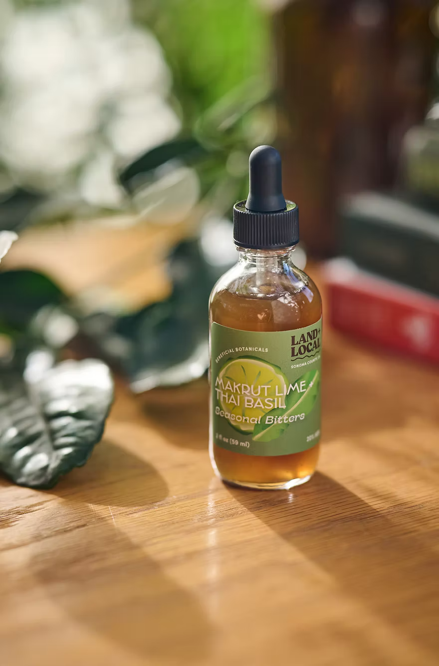 Makrut Lime Thai Basil Bitters | Land + Local