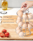 Countertop Freestanding Wire Spiral Egg Skelter / Holder