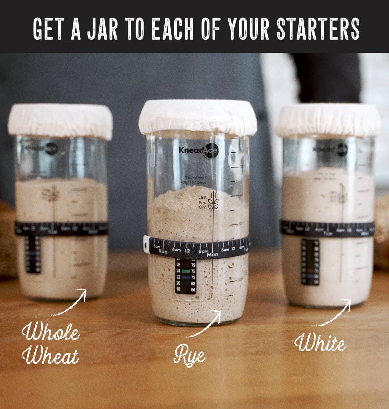 Ultimate Sourdough Starter Jar 24oz