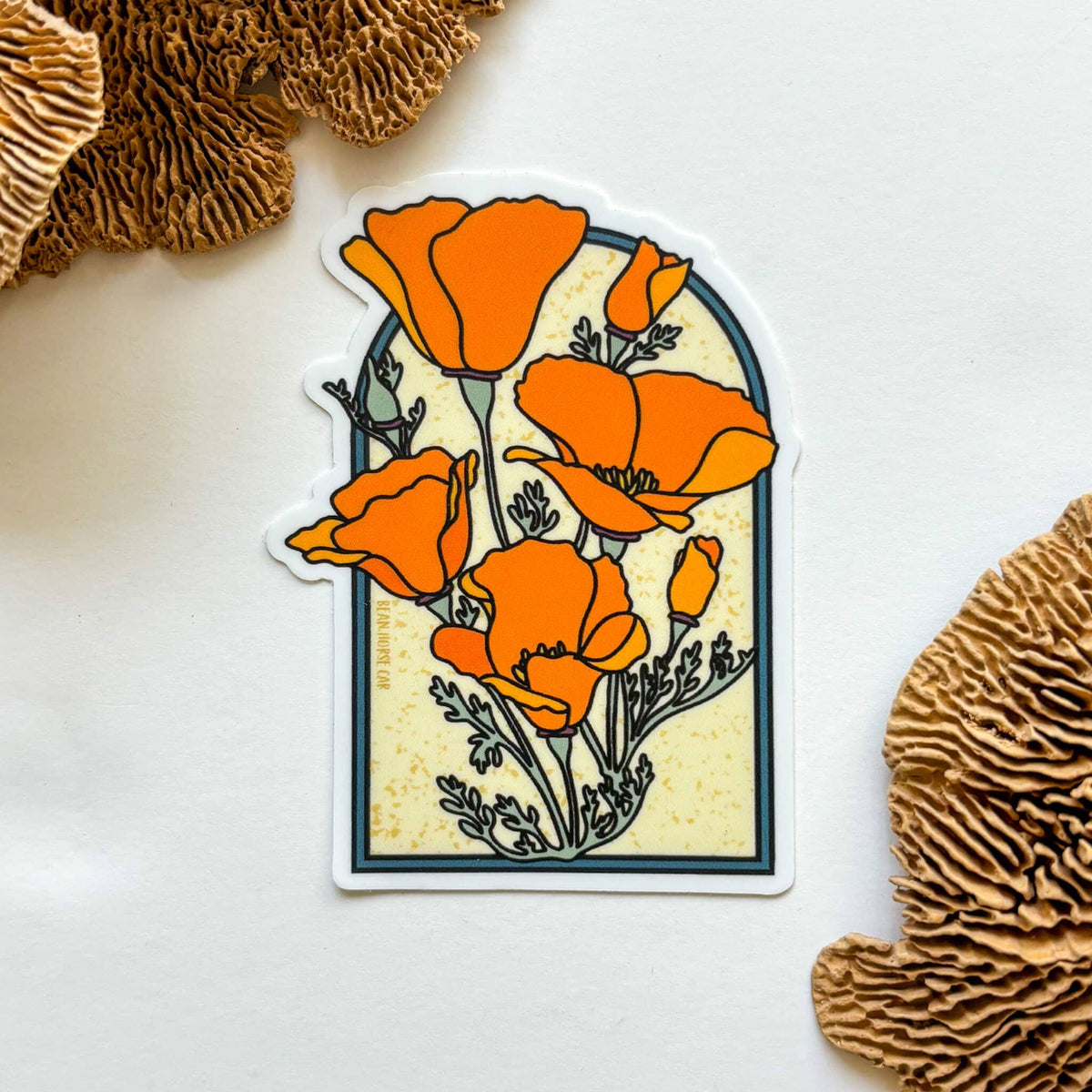 California Poppies Arch Sticker