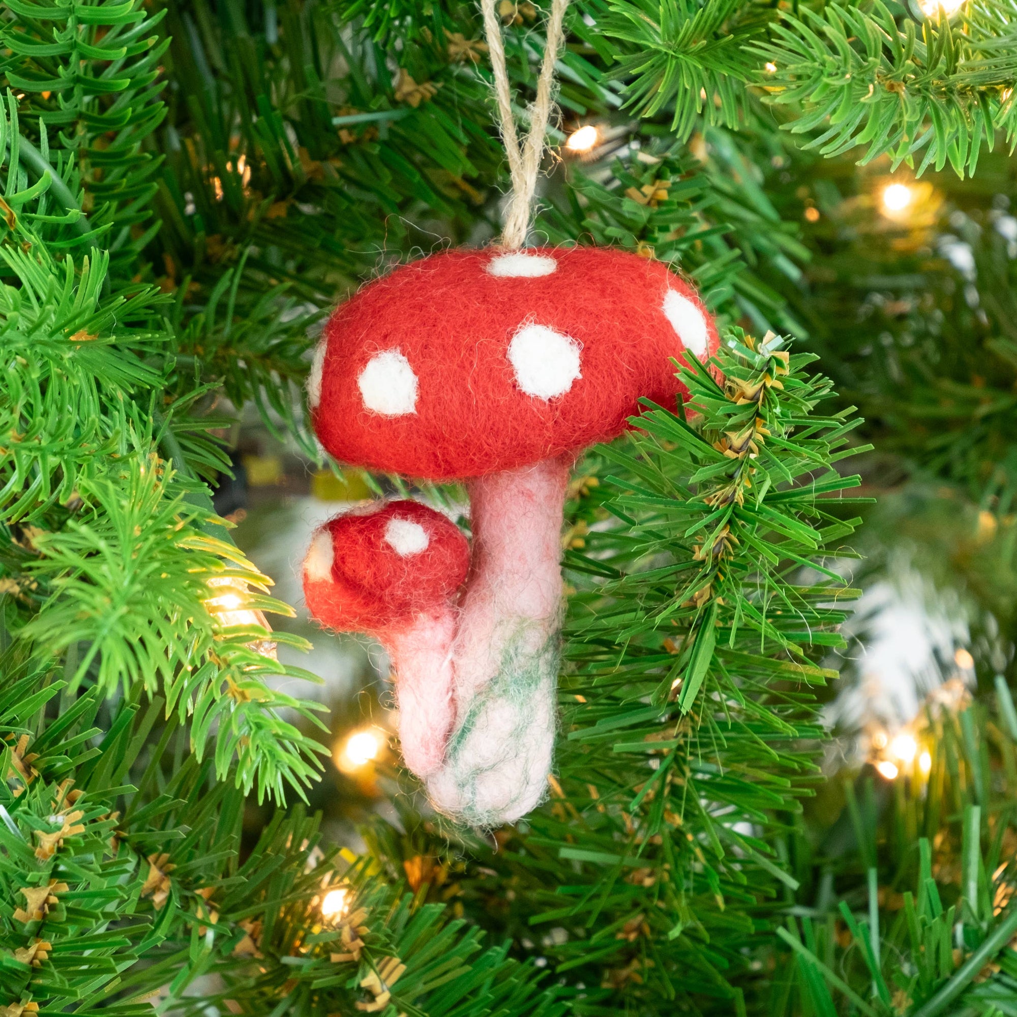 Ornament - Felt Mushrooms