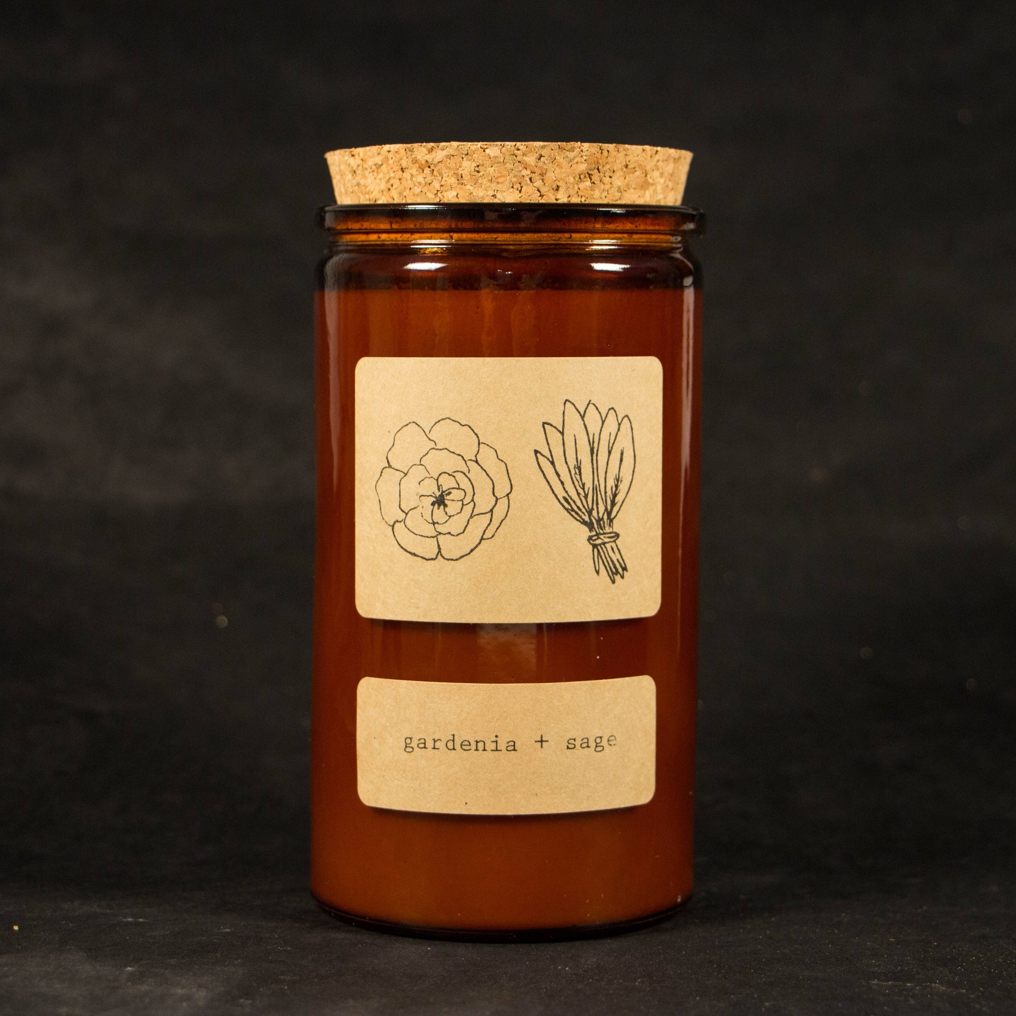 Gardenia + Sage Candle