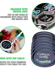 Chalk Top Blackboard Labelling Lids for Mason Jars