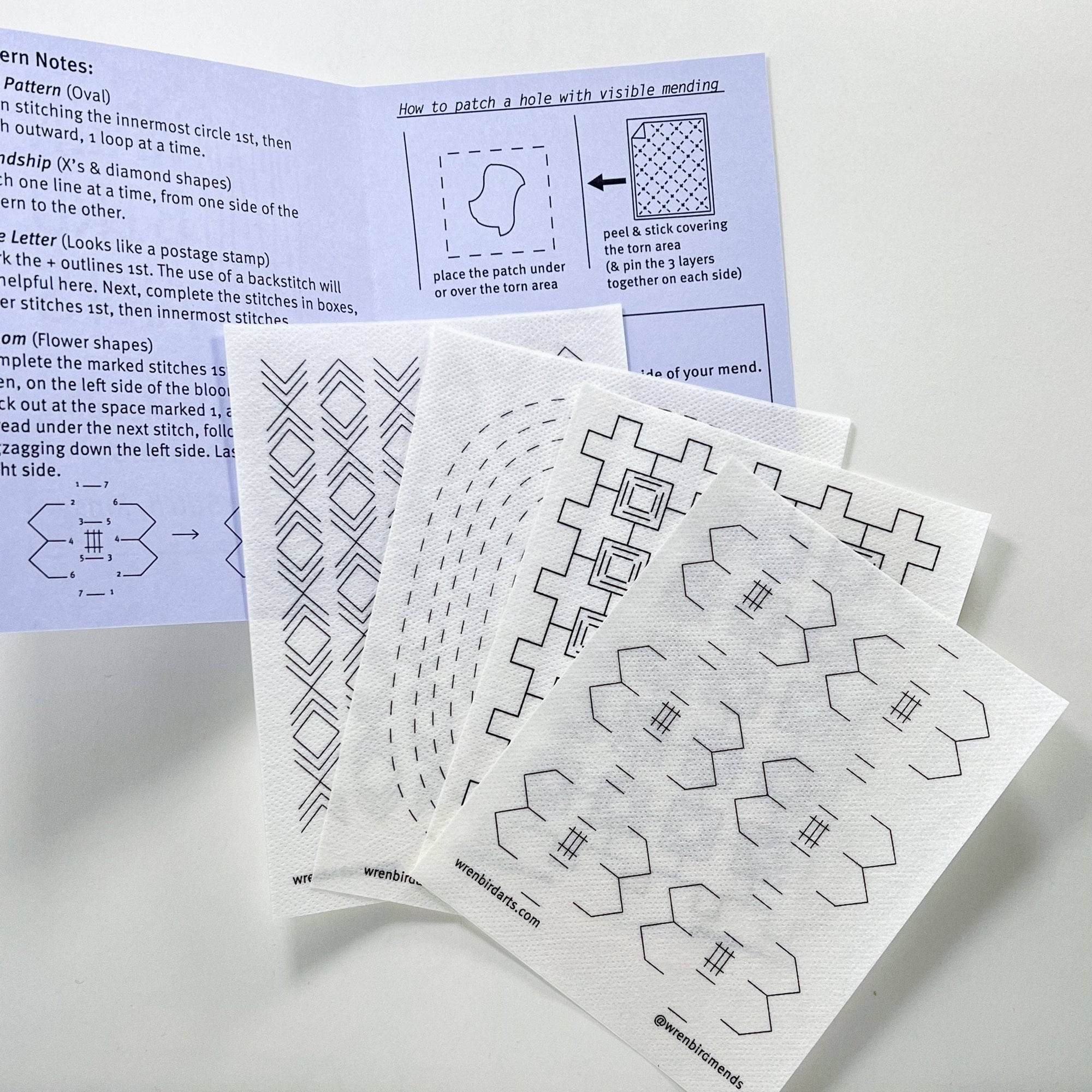 Washable Mending Transfers 